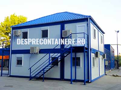 casa cu etaj din containere modulare